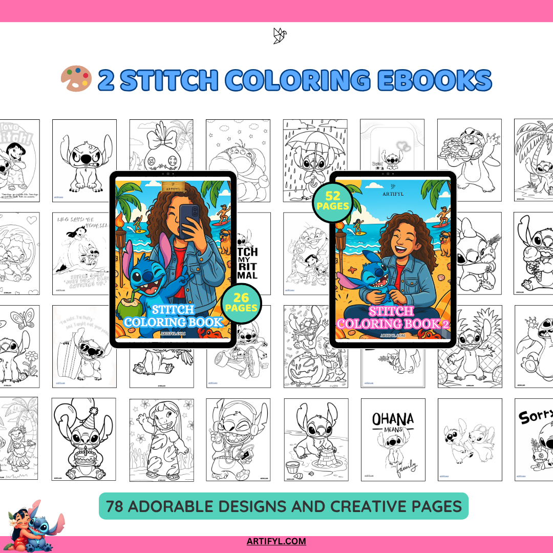 The Ultimate STITCH Fun & Organization Bundle for Kids (Digital + Printable) + PLR License