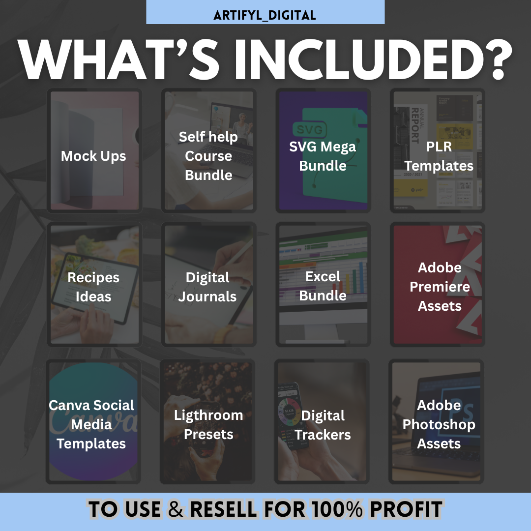 ULTIMATE DIGITAL PRODUCT BUNDLE — 20+ Million ASSETS WITH FULL RESELL RIGHTS