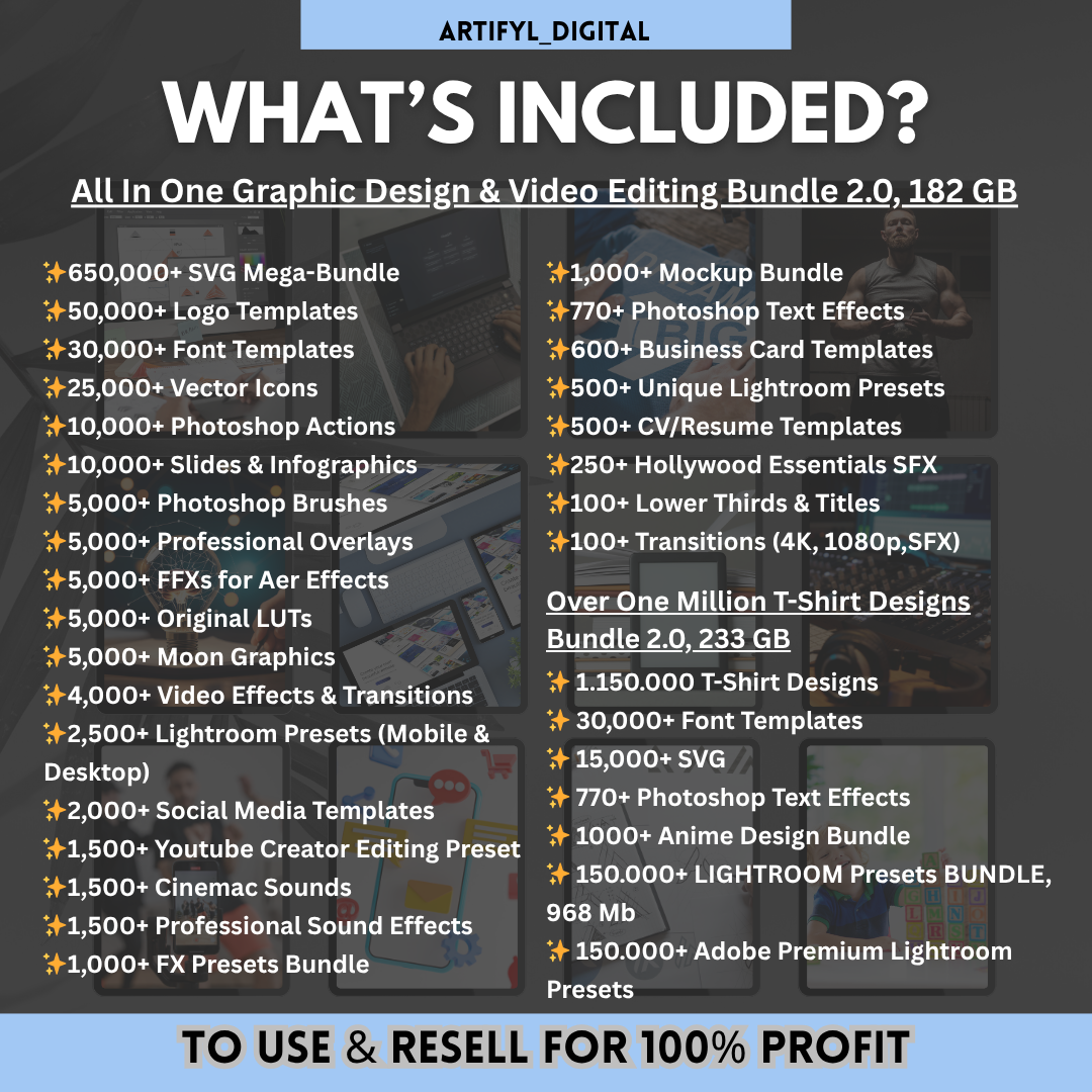 ULTIMATE DIGITAL PRODUCT BUNDLE — 20+ Million ASSETS WITH FULL RESELL RIGHTS