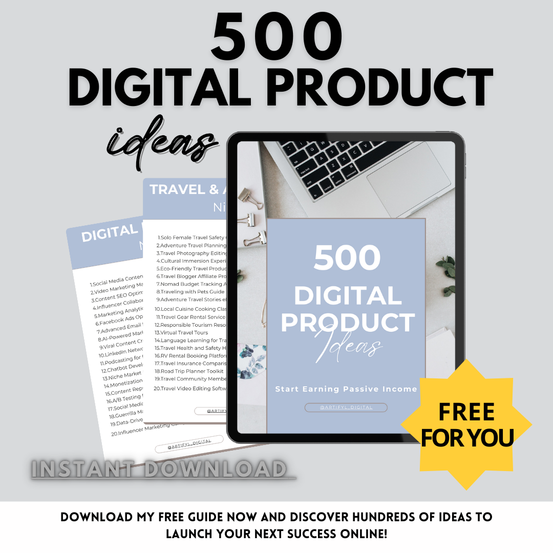 500 Digital Product - FREE For You