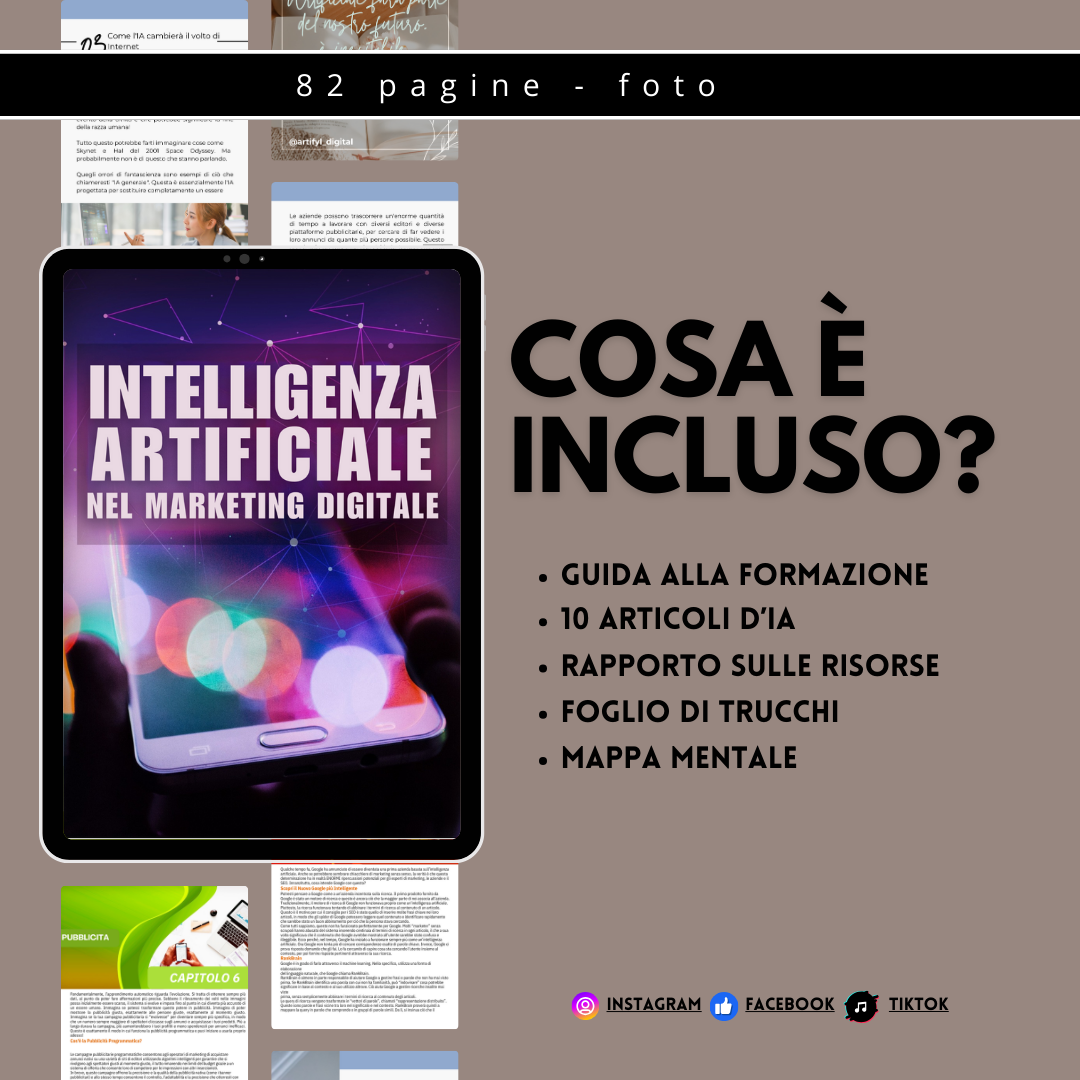 Intelligenza Artificiale nel Marketing Digitale PACCO, con MRR Licenza