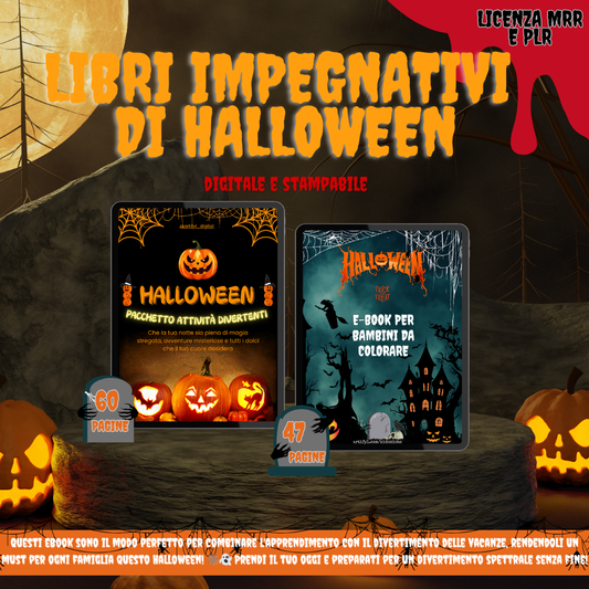 Libri Impegnativi di HALLOWEEN, con licenza MRR e PLR