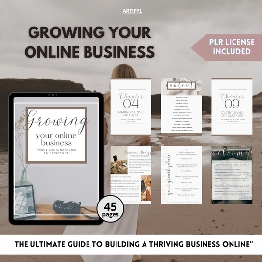 Growing your Online Business, with PLR License