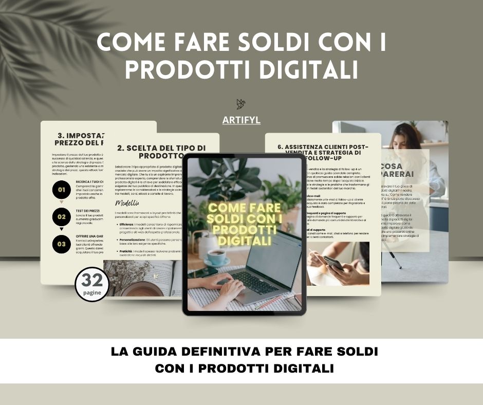 COME FARE SOLDI CON I PRODOTTI DIGITALI, con PLR Licenza Inclusa